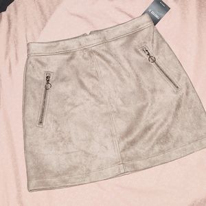 Suede skirt